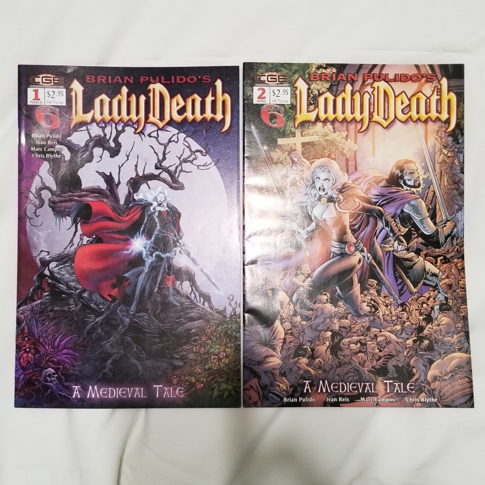 Lady Death A Medieval Tale #1 & #2